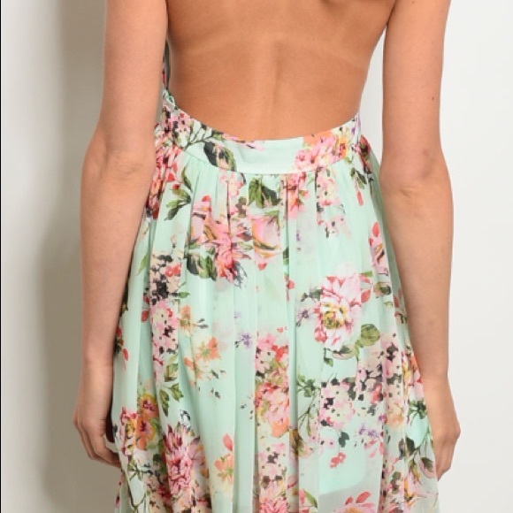 ☀️LAST1️⃣//MINT GREEN FLORAL DRESS - Picture 5 of 14